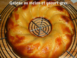 Gâteau au melon et yaourt grec de brebis