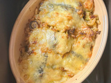 Gratin de coquillettes, poireau et Morbier à l'Airfryer
