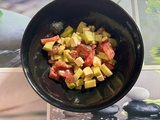 Salade de tomates, concombre et féta
