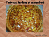 Tarte aux lardons et camembert