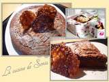 Gâteau moelleux au chocolat et ses dentelles au café