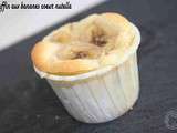 Muffin banane coeur coulant nutella