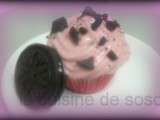 Cupcake Oreo framboise