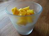 Dessert lacté ricotta-mangue