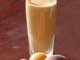 Milk shake pêche-abricot