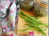 Conserves - Stérilisations de haricots verts sans eau et sans sel