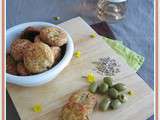 Cookies apéritifs aux olives et graines de tournesol
