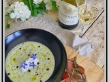 Soupe froide courgette concombre