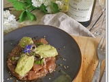 Tartare de Thon rouge mariné et mousse d'avocat