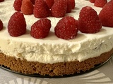 Cheesecake ultra onctueux aux framboises