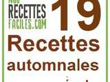 19 Recettes automnales