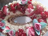 Gâteau d'anniversaire, le Number cake façon fraisier