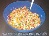 Salade de riz aux pois cassés