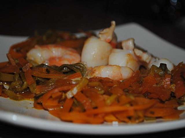 Brochettes de crevettes à l'ail et au safran - Châtelaine