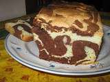 Cake marbré chocolat/vanille