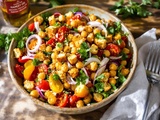 Cette salade aux pois chiches cache un ingrédient très addictif (vous allez en refaire)