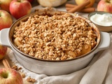Crumble aux pommes sans beurre : la recette légère et gourmande à essayer maintenant