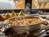 Crumble poires-noix : l’astuce inattendue pour le rendre ultra croustillant