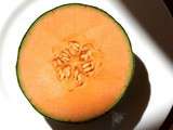 Melon charentais à l’eau de fleur d’oranger - Cantaloupe melon with orange blossom water