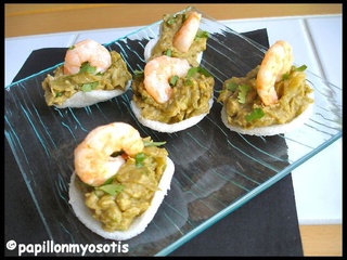 Guacamole et ses chips de crevettes [#apero #avocat #food #gourmand]