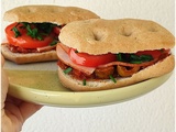 Pain ciabatta garni