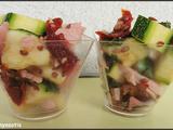 Salade de courgettes, jambon et tomates sechees [#salade #estival #recettedujour #vacances]