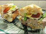 Sandwiches au fromage de tete et terrine de campagne [#pausedej #baguette #sandwich]