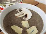Velouté de champignons de paris au bresse bleu [#soupe #légumes #healthy #cheese]