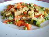 Poêlée de légumes et tofu au curry