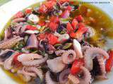 Salade de poulpes marinée à la provençale