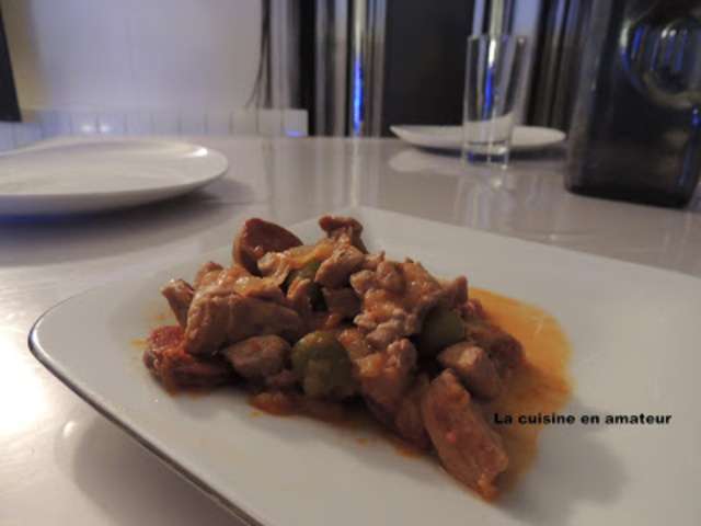 Recettes de Saute de Dinde au Chorizo au Cookeo