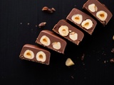 Barres chocolat noisettes