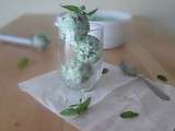 Glace after-eight {menthe-chocolat} sans oeufs