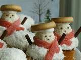 Cupcakes Bonhommes de neige