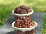 Muffins chocolat et pépites de chocolat