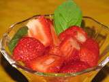 Salade de fraises à la vanille et au citron