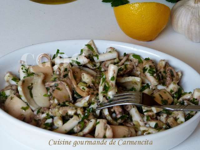 Recettes de Salade de poulpe