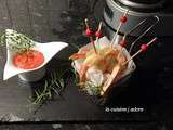 Gambas croustillantes a l' estragon et confiture de tomates RÔTIES ( recette de l' atelier des chefs)