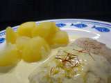 Filet de Merlu Sauce Safran, Gingembre et Citron