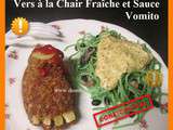 Halloween: Salade de Vers à la Chair Fraîche et Coccinelles Grillées, Sauce Vomito