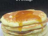 Pancakes aux zestes d'Orange et Caramel au Beurre Salé à l'Orange