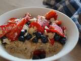 Porridge fraises/myrtilles