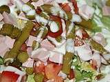 Salade composée asperge