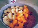 Smoothie bowl fruits rouge