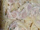 Tour en cuisine n°60: Spaghetti carbonara au thon