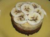 Cheesecake à la banane sur lit de Granola noix de coco