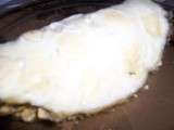 Omelette calzone toute blanche