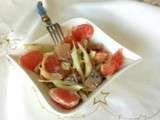 Salade fenouil - pamplemousse - maquereau