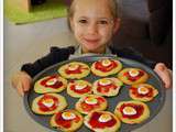 Atelier mini kids avec mes pépettes #1: les sablés pizzas pour jouer à la dinette
