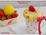 Mug cake fraise et citron au micro-ondes {Concours Bridelight - Part iii}